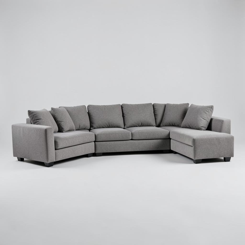 Salon 7 places tissu